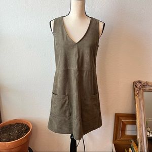 Abercrombie and Fitch suede sheath dress
